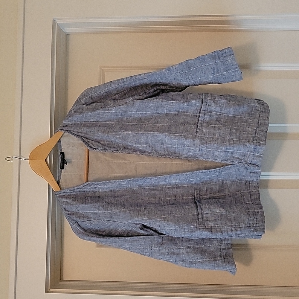 Eileen Fisher linen lagenlook jacket
